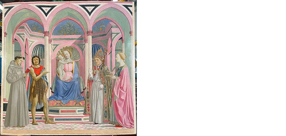 iconografia dei santi madonna col bambino in trono di domenico veneziano