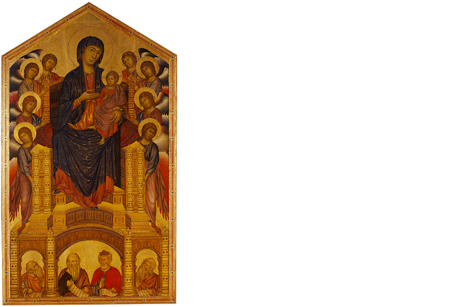 cosa vedere agli uffizi Maestà di Santa Trinita Cimabue