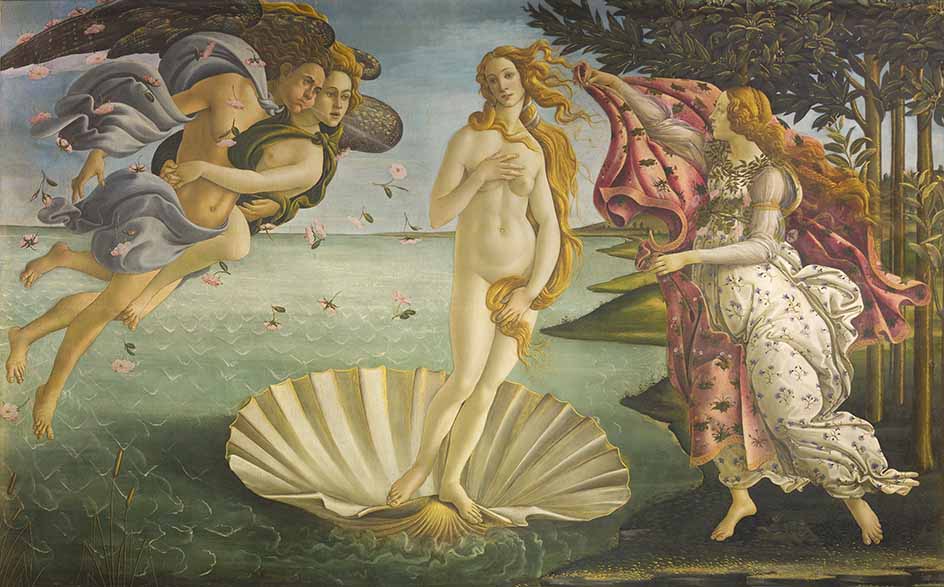 cosa vedere agli uffizi nascita di venere di botticelli