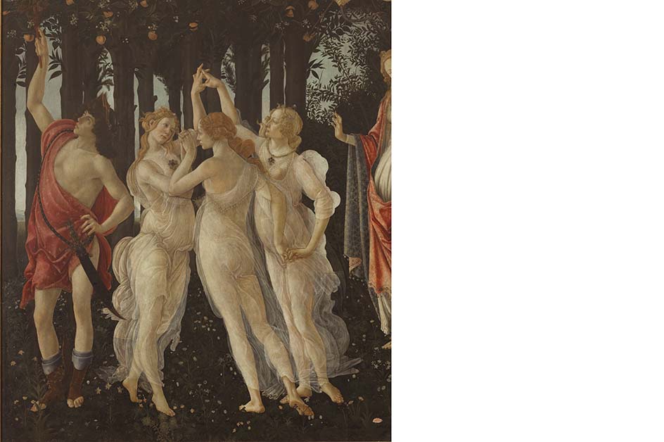 primavera botticelli tre grazie