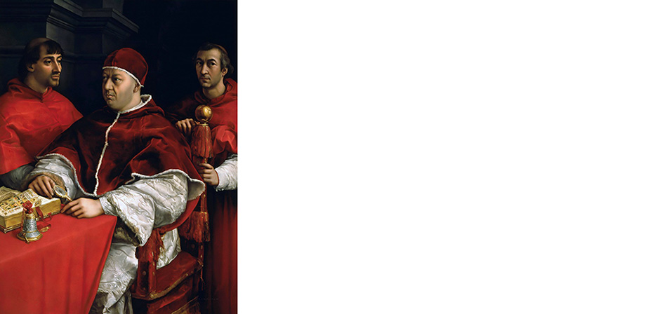 ritratto di leone X raffaello