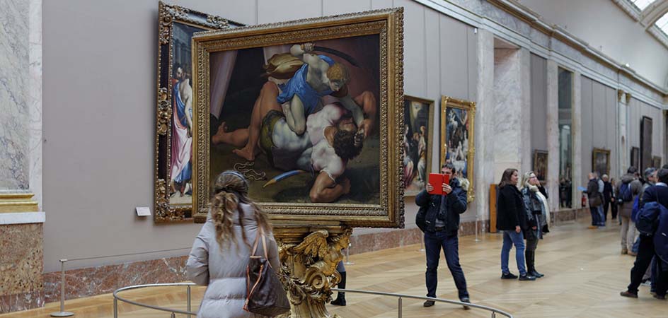 davide che uccide golia daniele da volterra louvre