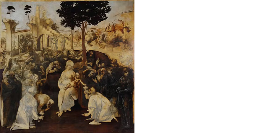 adorazione dei magi  leonardo da vinci