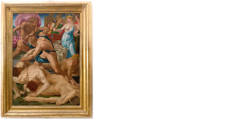 mosè difende le figlie di jetro rosso fiorentino