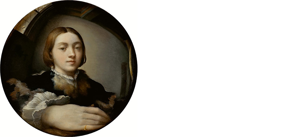 autoritratto entro uno specchio convesso parmigianino