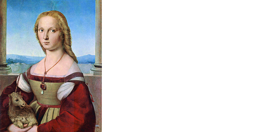 dama con l'unicorno raffaello sanzio