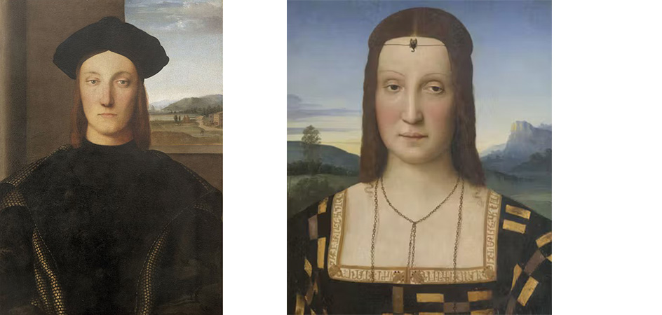 ritratto di gudobaldo da montefeltro e elisabetta gonzaga raffaello sanzio