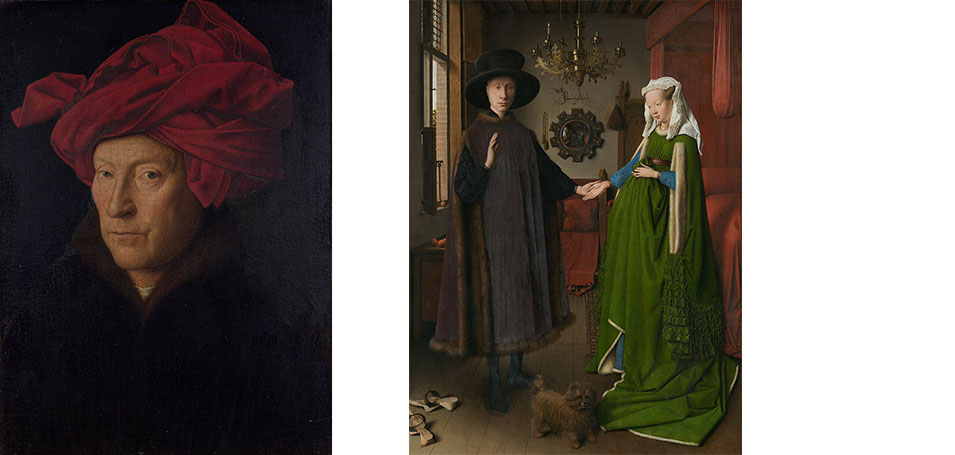ritratto di uomo col turbante ritratto die coniugi arnolfini van eyck