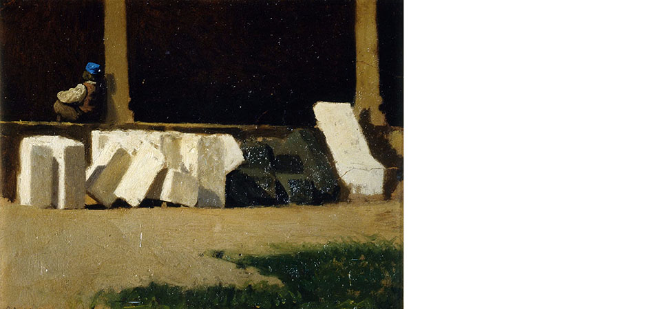 interno del chiostro di santa croce giuseppe abbati