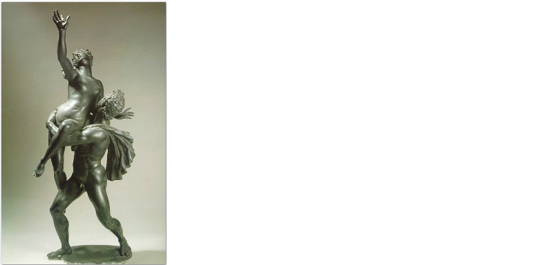 ratto della sabina bronzo napoli giambologna