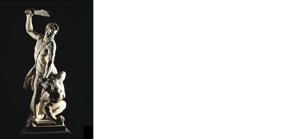 sansone che atterra un filisteo giambologna