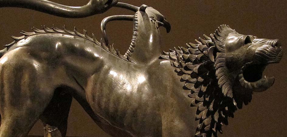 chimera di arezzo museo archeologico nazionale firenze