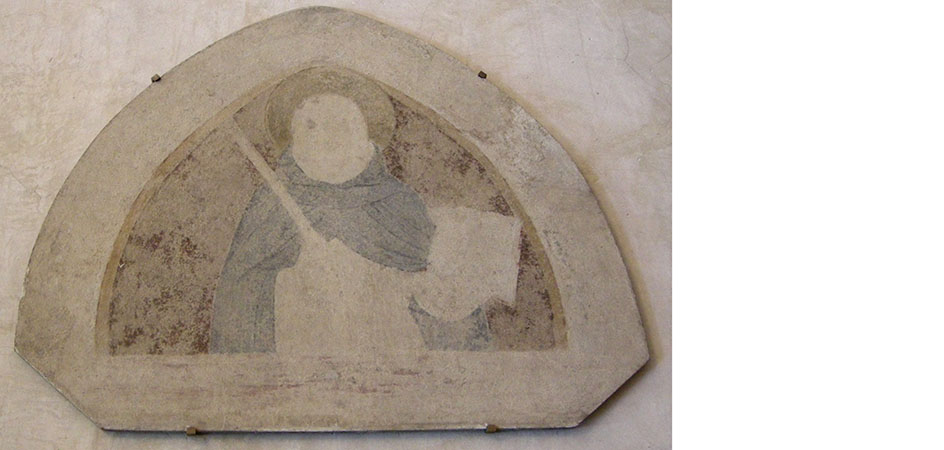 san domenico che tiene in mano la regola e nell'altra la disciplina beato angelico