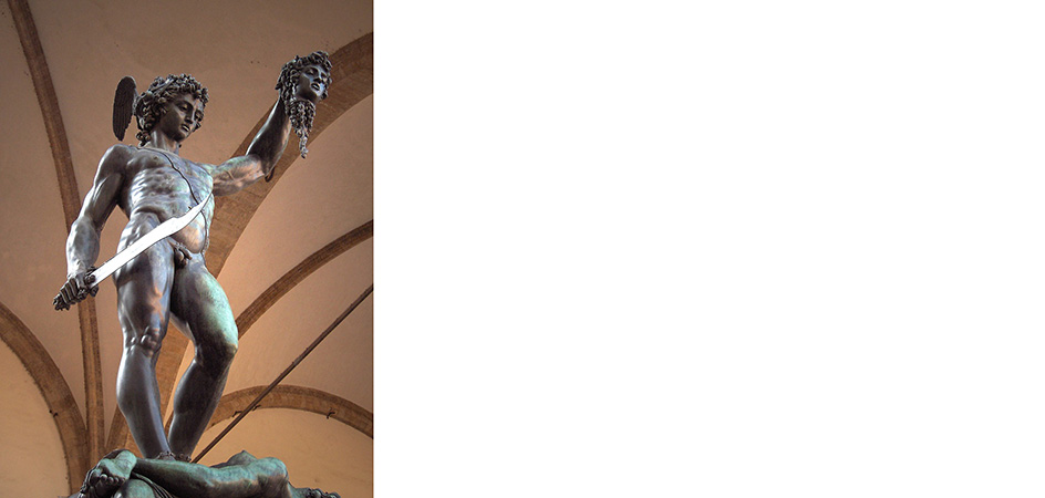 perseo con la testa di medusa benvenuto cellini