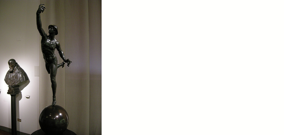 bozzetto mercurio alato giambologna bologna