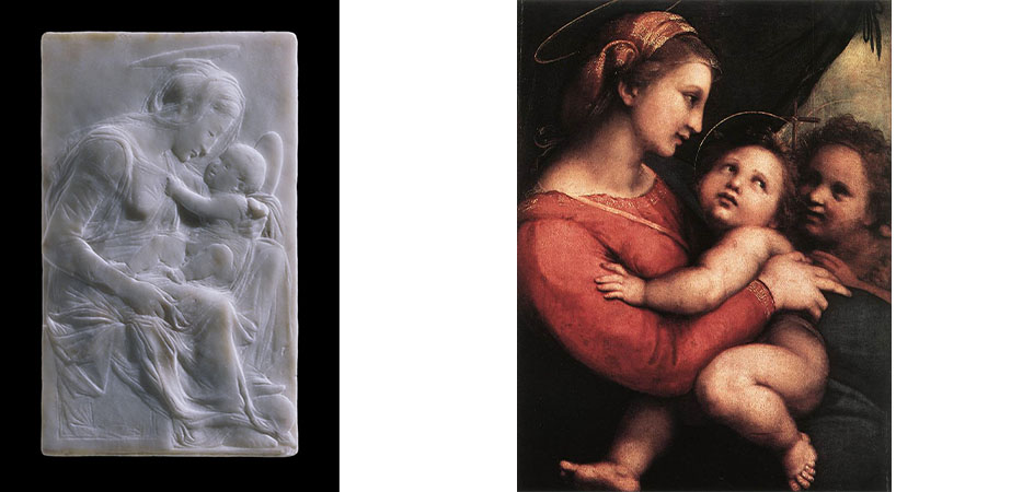 madonna dudley donatello madonna della tenda raffaello