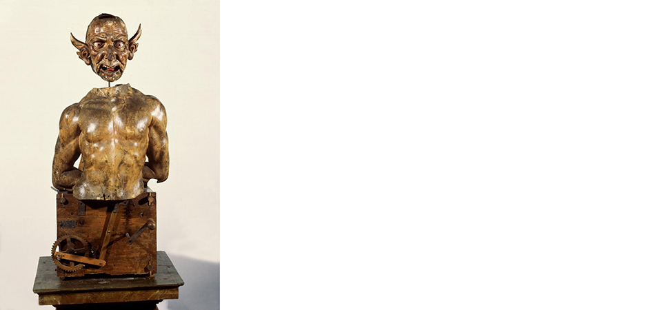 automa con testa di diavolo castello sforzesco milano