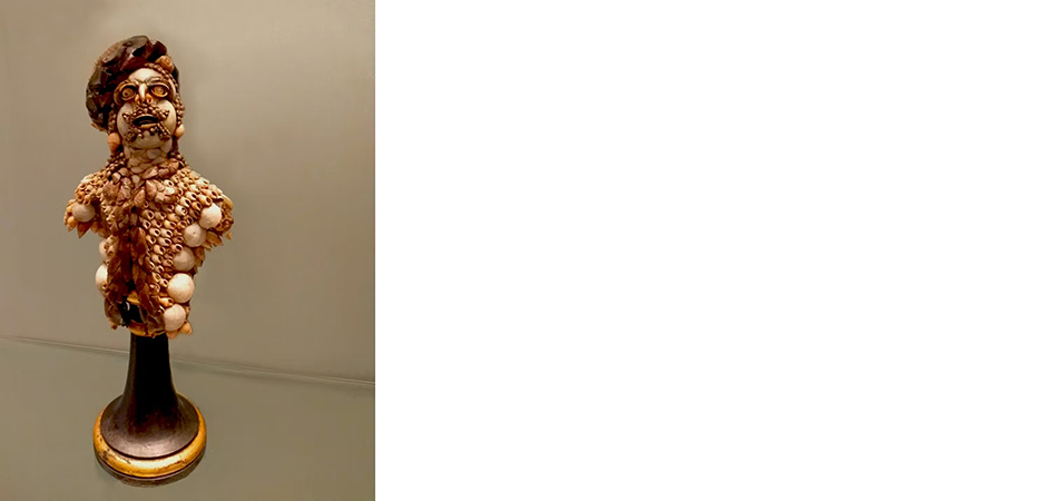 busto in conchiglie tesoro dei granduchi palazzo pitti firenze