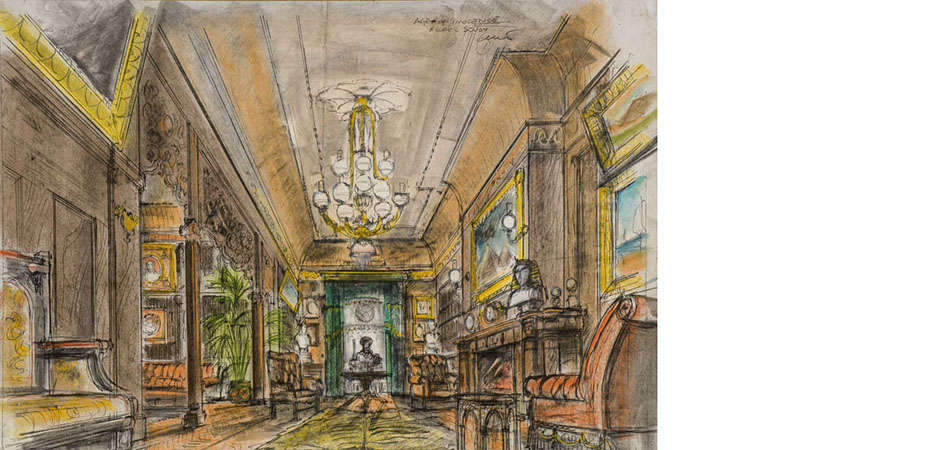 Bozzetto di Dante Ferretti per L’età dell’innocenza, Martin Scorsese