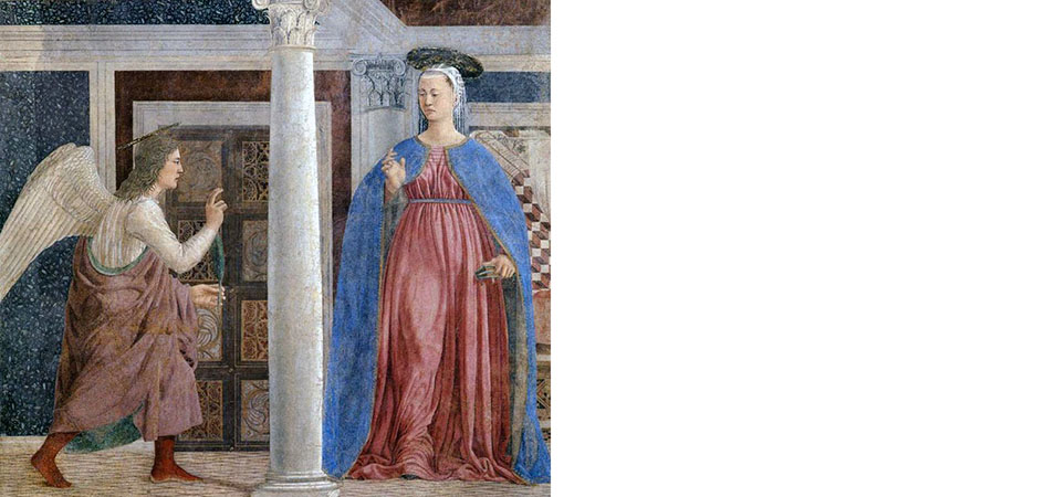 annunciazione storia della vera croce piero della francesca